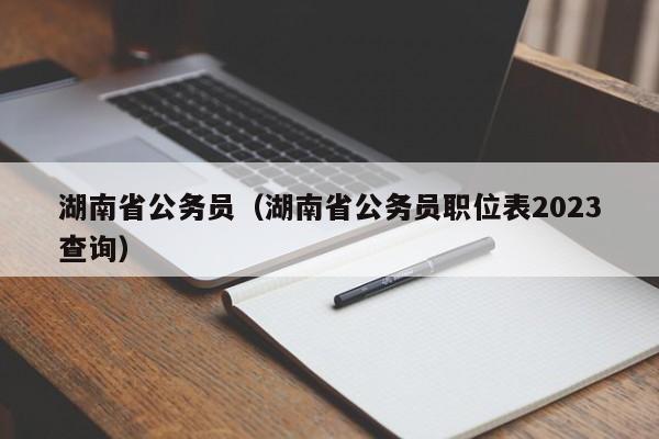 湖南省公务员（湖南省公务员职位表2023查询）